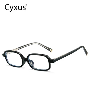 Cyxus Kính chặn ánh sáng xanh khung hình chữ nhật phong cách trung tính Khung TR90 Đền Axit Propionic / Ống kính CP AC 8370