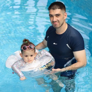 Phao Bơi Cổ Swimbobo Chống Lật, Thiết Kế 2 Lớp Hơi, Khóa Đôi An Toàn Cho Bé