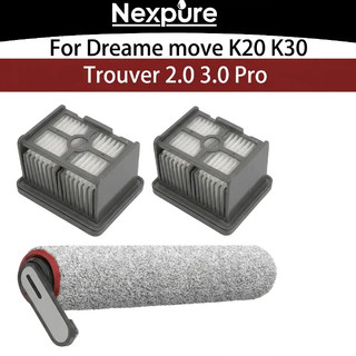 Bộ lọc bàn chải con lăn MOVE K20 K20 Pro Bộ lọc Hepa có thể giặt được Thay thế cho máy hút bụi khô ướt Dreame MOVA
