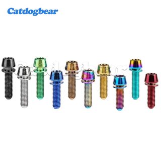 Bu lông titan Catdogbear M5x16 / 18 / 20mm có vòng đệm Thích hợp cho thân xe đạp
