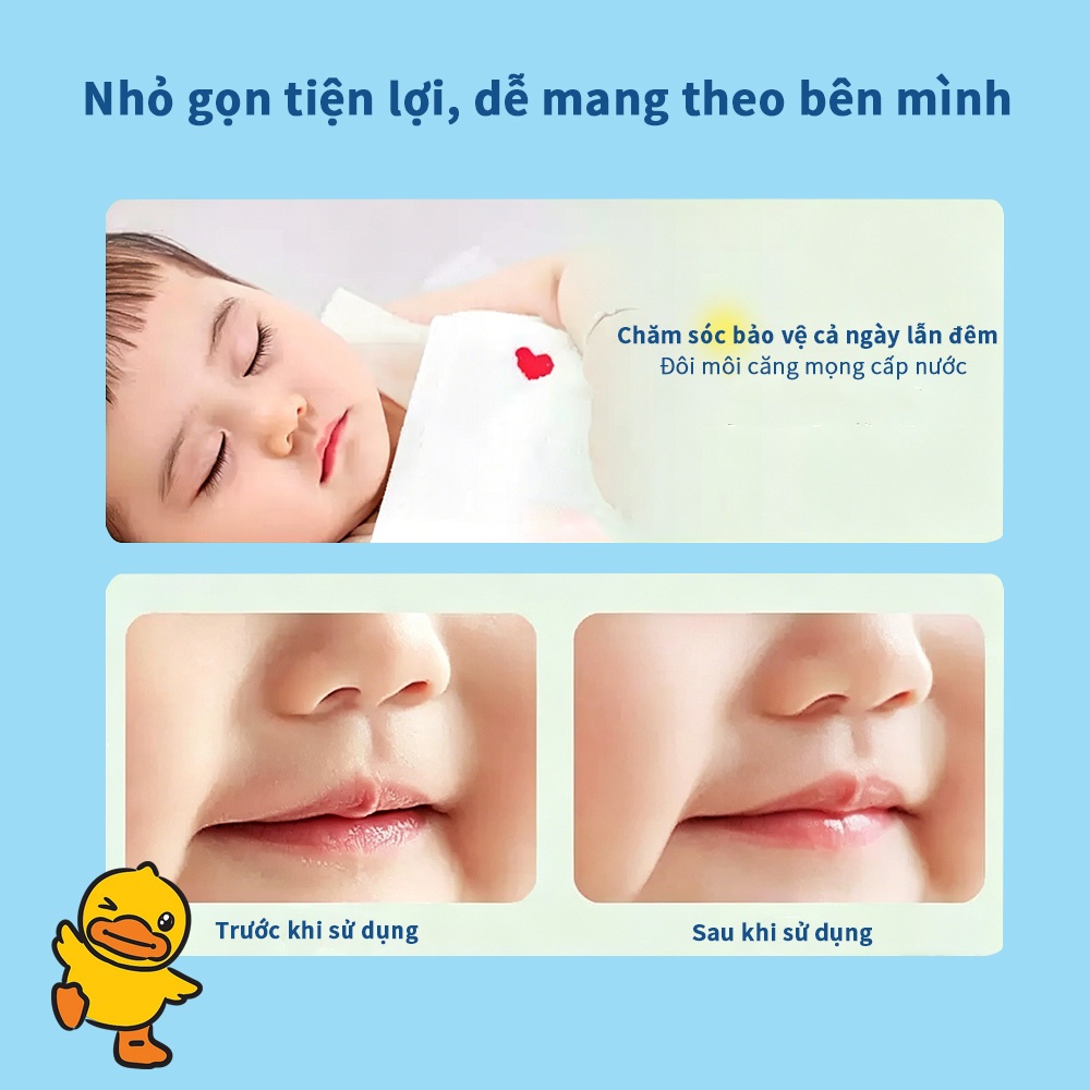 B.Duck Baby son dưỡng môi cho bé dưỡng ẩm mềm môi an toàn 5.5g