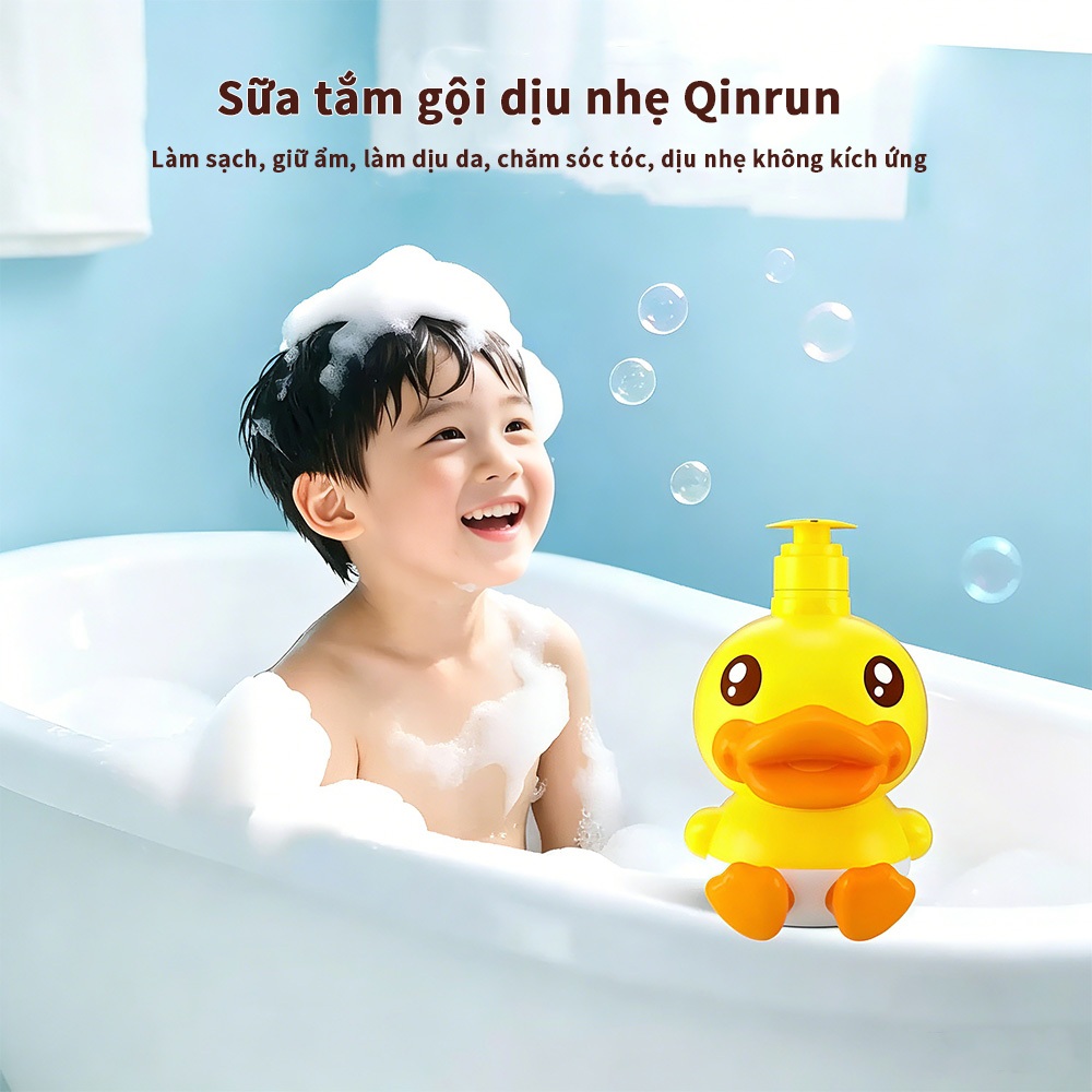 B.Duck Baby sữa tắm dầu gội 2in1 cho  bé an toàn dịu nhẹ không kích ứng 300g