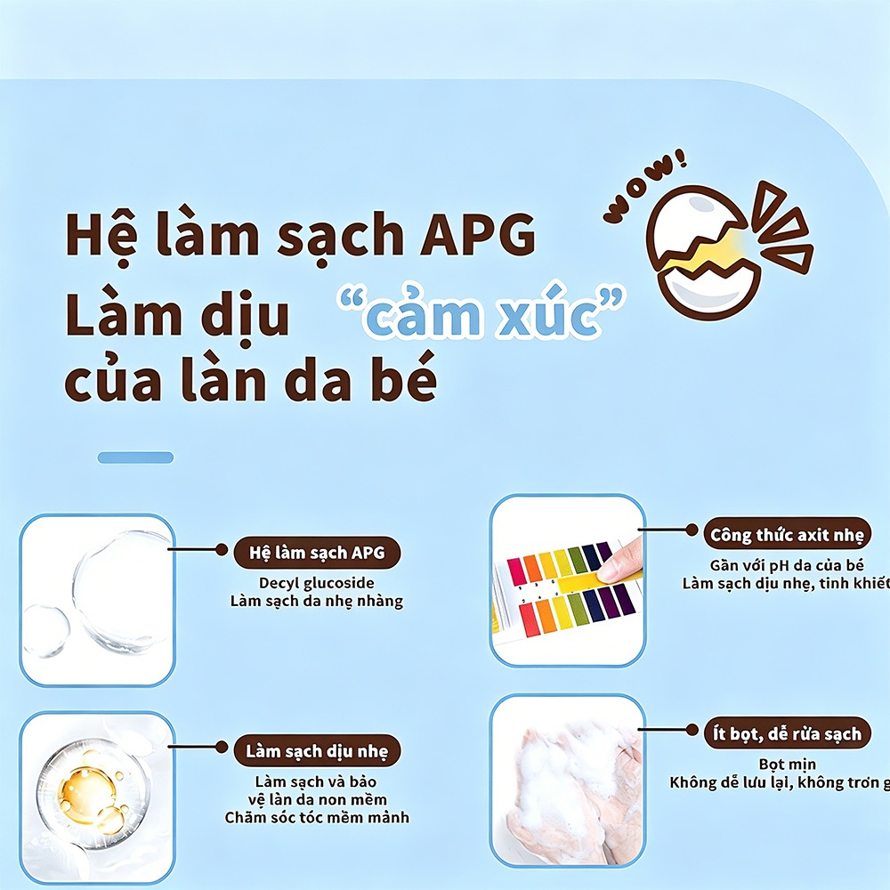 B.Duck Baby sữa tắm dầu gội 2in1 cho  bé an toàn dịu nhẹ không kích ứng 300g