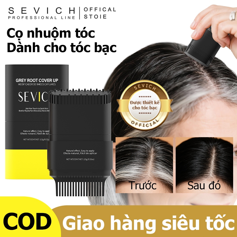 Que màu tóc không thấm nước SEVICH cho tóc trắng không dễ phai màu Lược màu tóc tạm thời