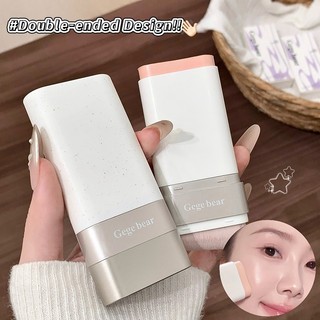 Gege Bear Dual Ended Foundation Stick với bàn chải tích hợp Hydrating Full Coverage Kiểm soát dầu Chống thấm nước Kem nền chống mồ hôi Stick Mỹ phẩm NO.GX1613