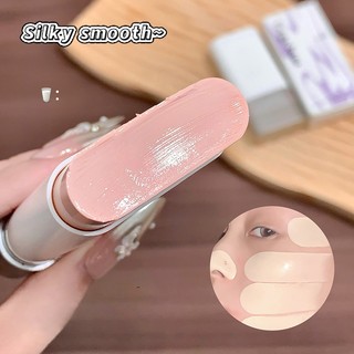 Gege Bear Dual Ended Foundation Stick với bàn chải tích hợp Hydrating Full Coverage Kiểm soát dầu Chống thấm nước Kem nền chống mồ hôi Stick Mỹ phẩm NO.GX1613