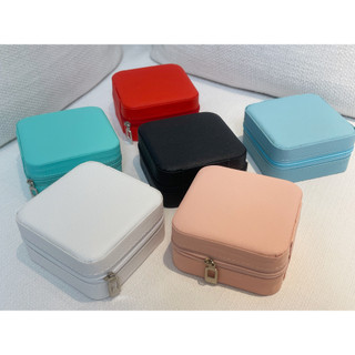 Hộp Đựng Trang Sức Du Lịch Hộp Trang Sức Da PU Hộp Bảo Quản Người Tổ Chức Hộp Đựng Mini Bông Tai Nhẫn Hiển Thị