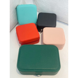Hộp Đựng Trang Sức Du Lịch Hộp Trang Sức Da PU Hộp Bảo Quản Người Tổ Chức Hộp Đựng Mini Bông Tai Nhẫn Hiển Thị