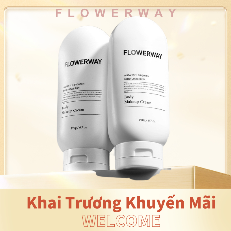 Kem nền body FLOWERWAY - Không trắng bệch, làm sáng da, che khuyết điểm tự nhiên, cho người bận rộn
