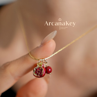 [COD] Vòng cổ mặt dây chuyền Garnet màu đỏ Thiết kế thanh lịch cổ điển, Trang sức phong cách Angola cho văn phòng, ngày tháng và mặc tiệc tùng [ArcanaKey]