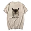 Khóa tf Trong Mèo Áo Người Vintage Áo Mùa Hè Cổ Tròn Hipster Tee Áo in Quần Áo Quá Khổ