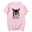 Khóa tf Trong Mèo Áo Người Vintage Áo Mùa Hè Cổ Tròn Hipster Tee Áo in Quần Áo Quá Khổ