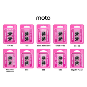 Kính Bảo Vệ Camera MOTO Viền Kim Loại Kim Cương Bling Bling 9H Cường Lực Chống Trầy HD Cho G14 G15 G35 G55 G75 G84 G85 G86 G96 Edge 40 Neo 50 Fusion 70 Fusion