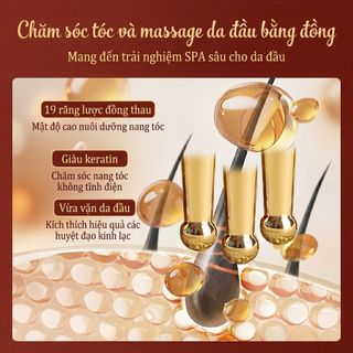 Lược  chải massages đầu Áp dụng cho dụng cụ massage cho cơ thể, vai và cổ