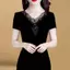 Áo Thun Retro Nữ Mùa Hè, Chất Liệu Ren Giảm Béo, Phù Hợp Mặc Hàng Ngày