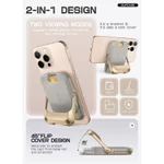 SUPCASE Cho Ví MagSafe Có Chân Đế Ví Từ Tính Dành Cho Nữ Giữ 6 Thẻ RFID Chặn Khóa Từ Tính Mạnh Giá Đỡ Điện Thoại Cho iPhone 17 / 16 / 15 / 14 / 13 / 12 Series — ảnh 4