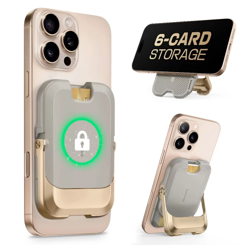 SUPCASE Cho Ví MagSafe Có Chân Đế Ví Từ Tính Dành Cho Nữ Giữ 6 Thẻ RFID Chặn Khóa Từ Tính Mạnh Giá Đỡ Điện Thoại Cho iPhone 17 / 16 / 15 / 14 / 13 / 12 Series — ảnh 1