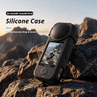 Bộ phụ kiện bảo vệ cho Insta360 X4 Bảo vệ ống kính không khí Bảo vệ màn hình Vỏ silicon Khung lồng Túi lưu trữ Bộ chuyển đổi từ tính Bộ bảo vệ dây buộc cổ tay chống mất
