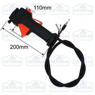 VICTOPEAK 26mm Công tắc tay cầm Cáp kích hoạt bướm ga cho máy cắt bàn chải ba lô