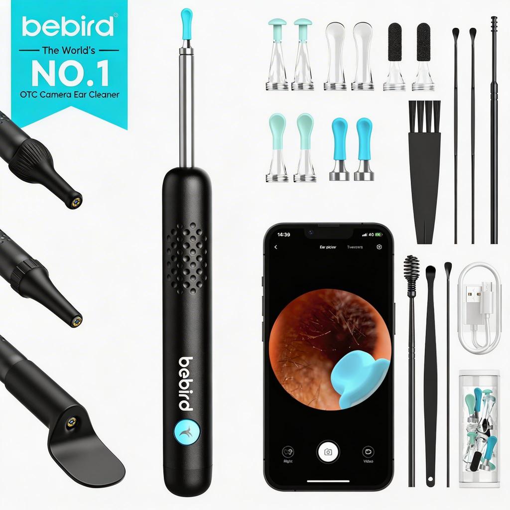 Máy làm sạch tai trực quan Bebird R1 với Camera HD