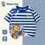 Áo Thun Trẻ Em Garfield x NASA 2026 - Kẻ Sọc Cotton Thoáng Mát Không Hôi Nách