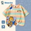 Áo Thun Trẻ Em Garfield x NASA 2026 - Kẻ Sọc Cotton Thoáng Mát Không Hôi Nách