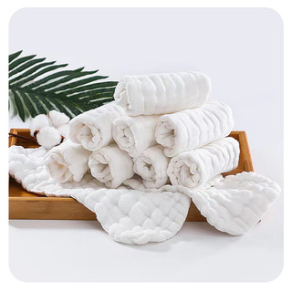 bộ 5 cái bộ 10 cái tã vải cotton miếng lót sơ sinh tã băng vải mềm thấm hút chống tràn thoáng khí tã vải màn mùa hè khô ráo chấm bông nổi ôm khít không tràn làn da nhạy cảm dễ thay dễ giặt có size nhỏ size lớn