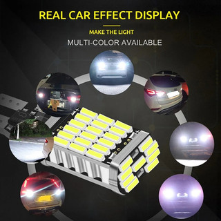 2 Chiếc T15 W16W Canbus LED Đèn Ô Tô Siêu Sáng Lỗi Tự Động Ngược Đèn Dự Phòng Đuôi Phanh Bật Bóng Đèn Tín Hiệu Trắng Đỏ Vàng