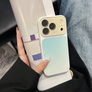 Ốp điện thoại màu gradient cửa sổ 17 inch sang trọng phù hợp cho iPhone 14, 15, 16, 17 Pro Max bao gồm tất cả các bộ phim ống kính tích hợp và vỏ silicon chống rơi