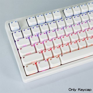 Keycaps Tai Mèo MAO Profile Side Shine Through PBT Chất Liệu Keycap
