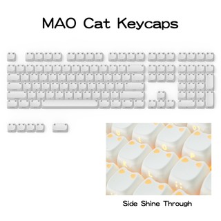 Keycaps Tai Mèo MAO Profile Side Shine Through PBT Chất Liệu Keycap