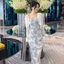 Đầm hoa dây thiết kế xinh nhẹ nhàng dài đầm dài tiểu thư dáng dạ hội body váy liền thân dáng dài