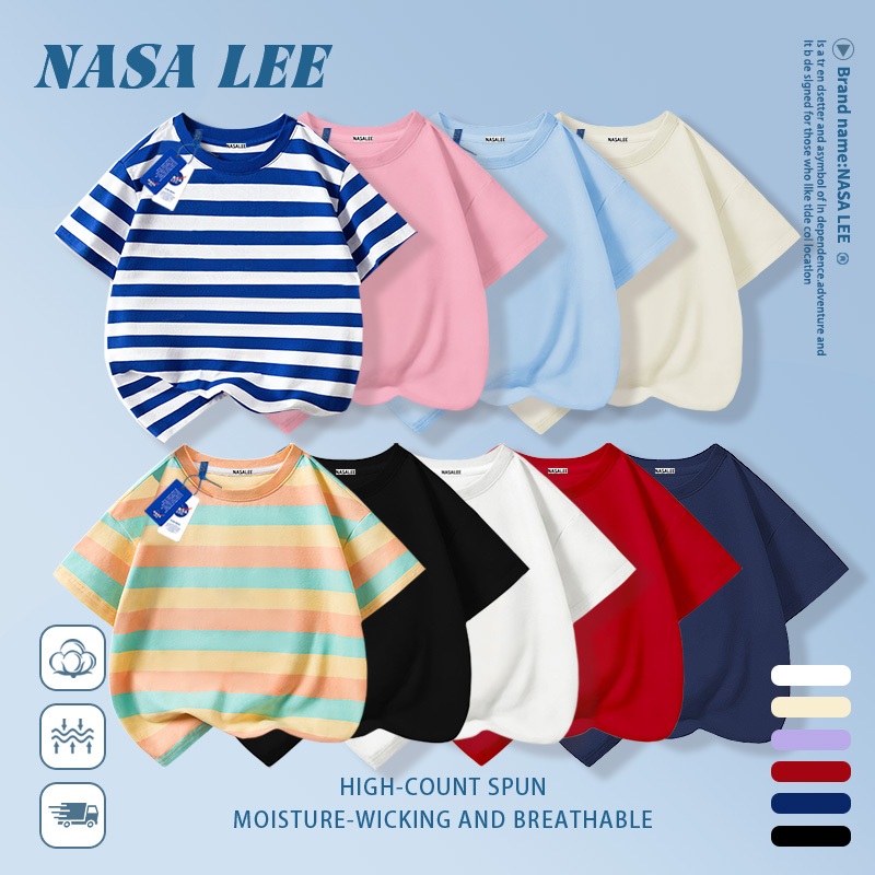 [Giao hàng trong ngày, giao hàng trong 2 ngày] Áo thun màu trắng cho trẻ em NASA, Cotton thoáng khí, thích hợp cho bé trai bé gái 3-16 tuổi, thiết kế tối giản & phong cách phù hợp 2