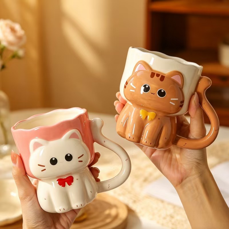 Cốc gốm sứ hình mèo dễ thương