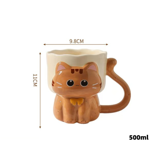 Cốc gốm sứ hình mèo dễ thương