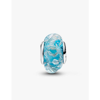 [Mới 2026] Mặt dây chuyền thủy tinh và lấp lánh S925 Turquoise Murano / Mặt dây chuyền đơn giản thời trang DIY