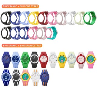 Thích hợp cho vỏ gốm đồng sửa đổi AP Swatch, vỏ tích hợp dây đeo silicon / gốm [Không có đồng hồ bỏ túi]