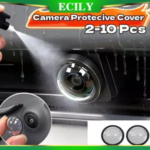 ECILY 2 / 10 Chiếc Đa Năng Bảo Vệ Ống Kính Máy Ảnh Ô Tô Quan Sát Phía Trước Và Phía Sau Camera Dự Phòng 360° Bảo vệ Camera Phụ kiện bảo vệ chống bụi chống trầy xước chống nước