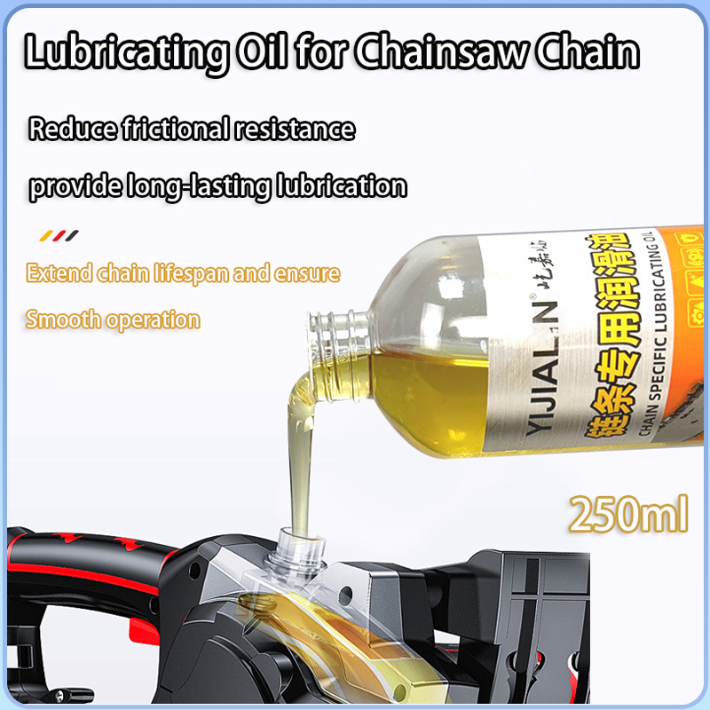 Dầu cưa xích 250ml Dầu bôi trơn tất cả các mùa Dầu cưa xích cho xưởng gia đình Bảo vệ máy nhà để xe abrtedvn