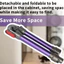 Tương thích với máy hút bụi Dyson V7, V8, V10, V11, V15 Thanh nối dài có thể gập lại Phụ kiện ống thẳng