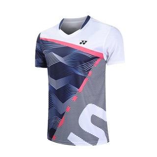 Áo thi đấu cầu lông YONEX tay ngắn khô nhanh, áo sơ mi chạy bộ thể dục thông thường