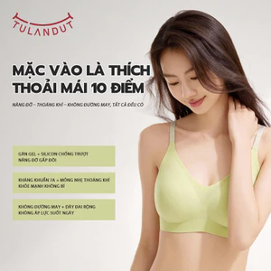 Tulandut Combo 2 Áo Ngực Không Gọng Nữ Bra Dây Chữ Ảo Diệu, Nâng Ngực Mềm Vải Mát Lạnh Kháng Khuẩn