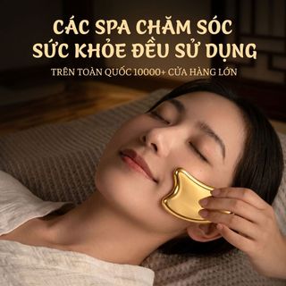 Dụng cụ Massage mặt Gua Sha Dụng cụ làm đẹp da mặt Dụng cụ mắt Đồng thau Gua Sha Ban Dụng cụ làm đẹp Bảng Massage kim loại
