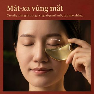 Dụng cụ Massage mặt Gua Sha Dụng cụ làm đẹp da mặt Dụng cụ mắt Đồng thau Gua Sha Ban Dụng cụ làm đẹp Bảng Massage kim loại