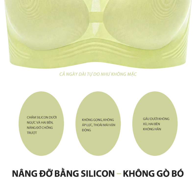 Tulandut Combo 2 Áo Ngực Không Gọng Nữ Bra Dây Chữ Ảo Diệu, Nâng Ngực Mềm Vải Mát Lạnh Kháng Khuẩn