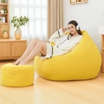 (Sẵn hàng) 120*130cm Đệm Lót Ghế Sofa Ngồi Đơn tatami  Phòng Ngủ / Phòng Khách ghế sofa đơn ghế lười hạt xốp bean bag ghế đọc sách ghế lười hạt đậu sofa mini — ảnh 1