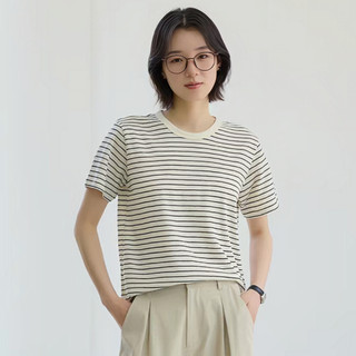 Áo thun sọc đen trắng cổ điển | Lỏng lẻo vừa vặn, mềm mại & thoáng khí | Thiết yếu hàng ngày thông thường​