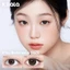 Kính áp tròng Kilala màu nâu Yay Radiowave Black/Wild Fruit Brown/Sakura Pink lens cận 6 tháng DIA 14.2-14.5mm có độ (0-7)