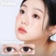Kính áp tròng Kilala màu nâu Yay Radiowave Black/Wild Fruit Brown/Sakura Pink lens cận 6 tháng DIA 14.2-14.5mm có độ (0-7)
