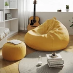 (Sẵn hàng) 120*130cm Đệm Lót Ghế Sofa Ngồi Đơn tatami  Phòng Ngủ / Phòng Khách ghế sofa đơn ghế lười hạt xốp bean bag ghế đọc sách ghế lười hạt đậu sofa mini — ảnh 2